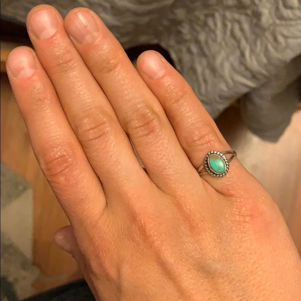 Sterling silver and turquoise ring